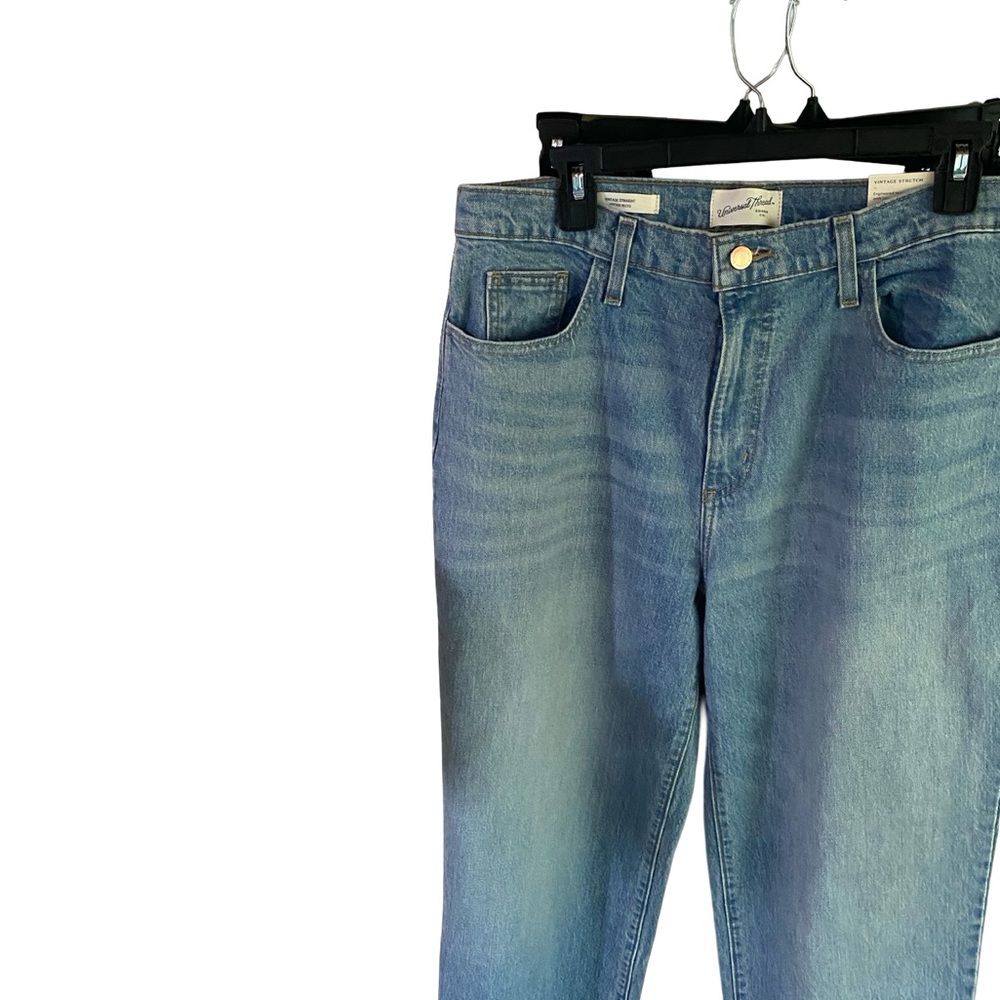 Vintage Straight Classic Blue Denim Jeans